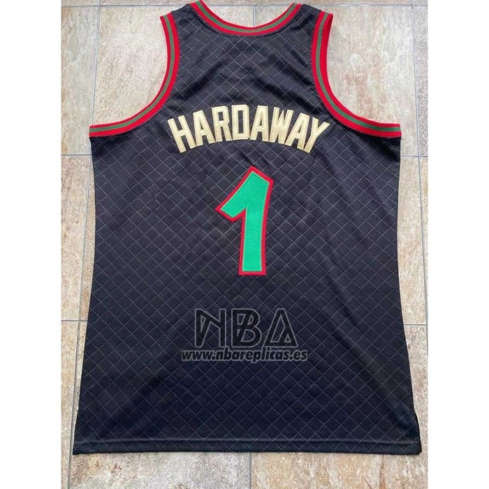 Camiseta Orlando Magic Penny Hardaway NO 1 Mitchell & Ness 1993-94 Negro
